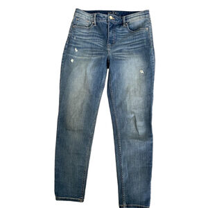 White House Black Market Blue High Rise Ankle Skinny Jeans 6